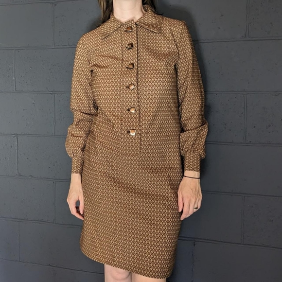Handmade Librarian Dress | Vintage Mid-Century - Picture 1 of 4